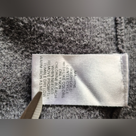 Spring & Mercer Gray Sweater/Cardigan 3/4 Sleeve Size Large - Picture 6 of 8